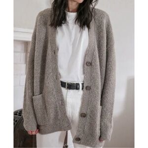 Jenni Kayne Taupe Cardigan Sweater